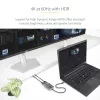 StarTech.com Adapter USB-C na dwa Displayport 1.4, Hub MST multi-monitor USB Typu-C, Rozdzielacz/przedłużacz ekranu laptopa Dual 5K 60Hz DP, HDR, Wyjątkowo długi wbudowany kabel - Tylko Windows