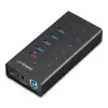 StarTech.com 7-portowy hub USB-C - USB typu C do 2x USB-C/5x USB-A - Komercyjny metalowy hub USB 3.0 - SuperSpeed USB 3.2 Gen 1 (5 Gb/s) - Zasilany samodzielnie - Szybkie ładowanie BC 1.2 - Możliwość montażu/Wytrzymały