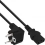 Kabel zasilający InLine, CEE 7/7 kątowy / 3-pinowy IEC C13 męski, 1,8 m