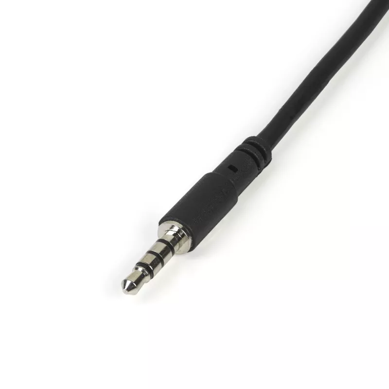StarTech.com Adapter do zestawów słuchawkowych z oddzielnymi wtyczkami słuchawek i mikrofonu – 3,5 mm 4-pozycyjny na 2x 3-pozycyjny 3,5 mm M/Ż