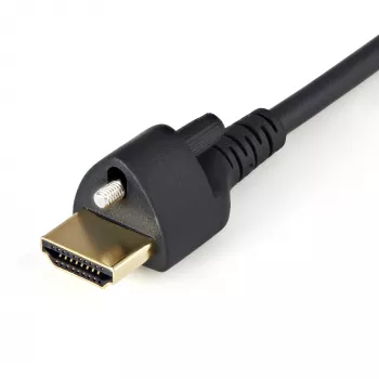 StarTech.com 6ft (2m) HDMI kabel with Locking Screw - 4K 60Hz HDR - High Speed HDMI 2.0 Monitor kabel with Locking Screw Connector for Secure Connection - HDMI kabel with Ethernet - M/M