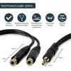 StarTech.com 15 cm kabel rozdzielacz stereo - 3,5 mm męski na 2x 3,5 mm żeński