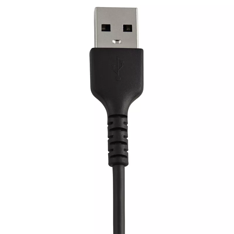 StarTech.com 6-calowy (15 cm) Wytrzymały Czarny Kabel USB-A na Lightning — Wzmocniony Włóknem Aramidowym Przewód Ładująco-Synchronizacyjny USB-A na Lightning — Certyfikat Apple MFi dla iPada/iPhone'a 12