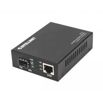 Intellinet konwerter mediów 10GBase-T na 10GBase-R, 1 x 10 GB gniazdo SFP+, 1 x 10GB port RJ45