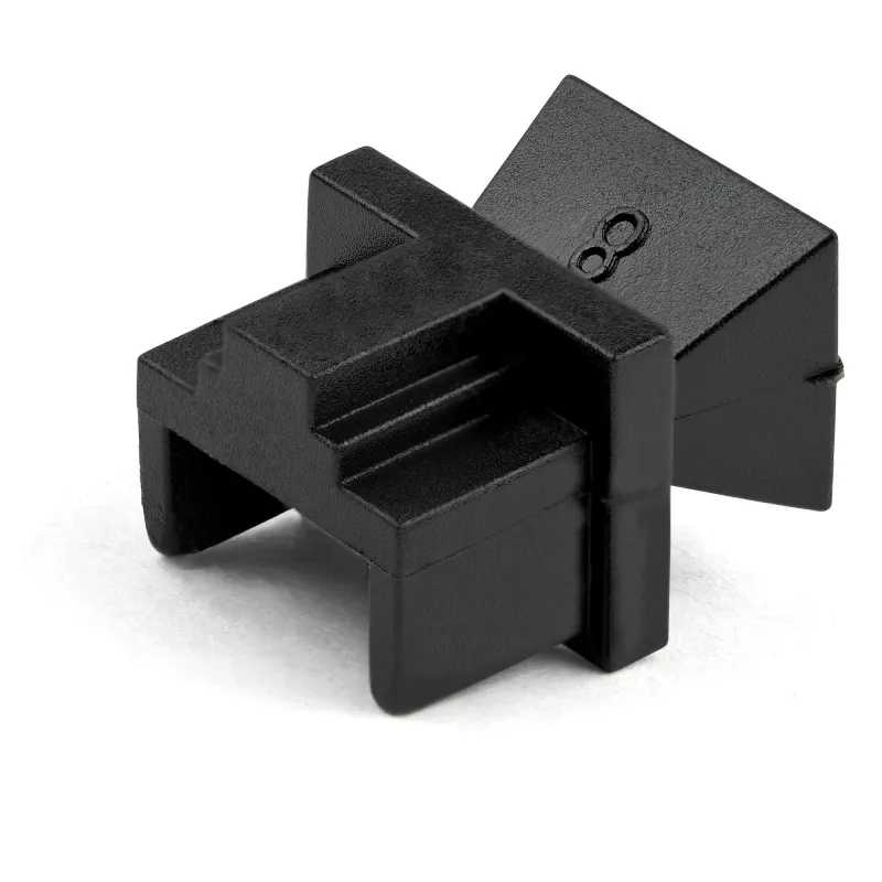 StarTech.com 100 szt. Osłon przeciwkurzowych RJ45 – Wielorazowe zaślepki RJ45 / kapturki ochronne – Zabezpieczenie/blokada portu Ethernet/LAN – Zatrzaskowe osłony na gniazdo żeńskie RJ45 do koncentratorów, przełączników, routerów