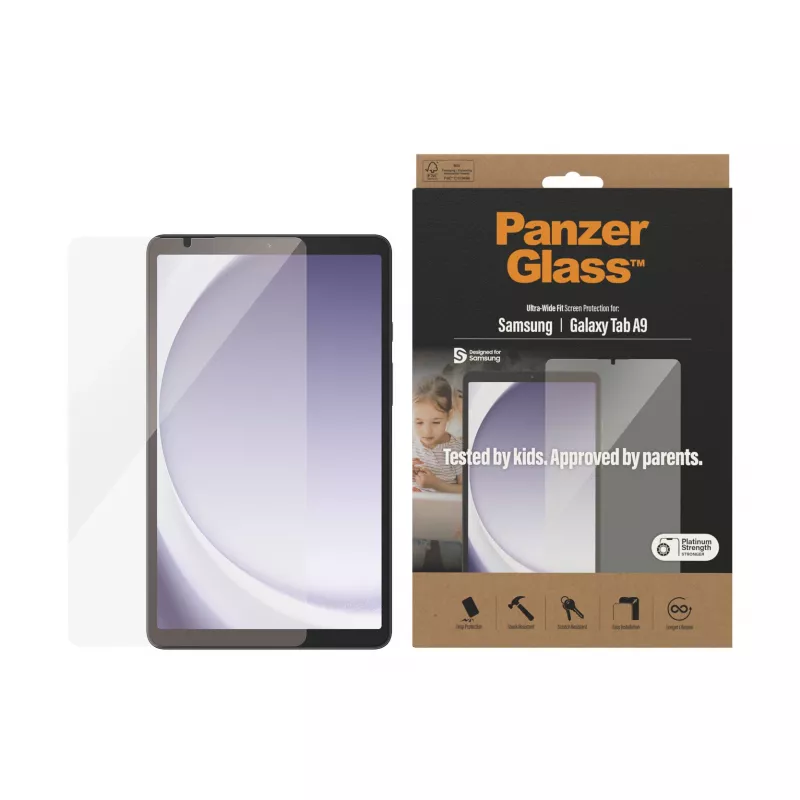 PanzerGlass ®️ Szkło ochronne Samsung Galaxy Tab A9 | Ultra-Wide Fit