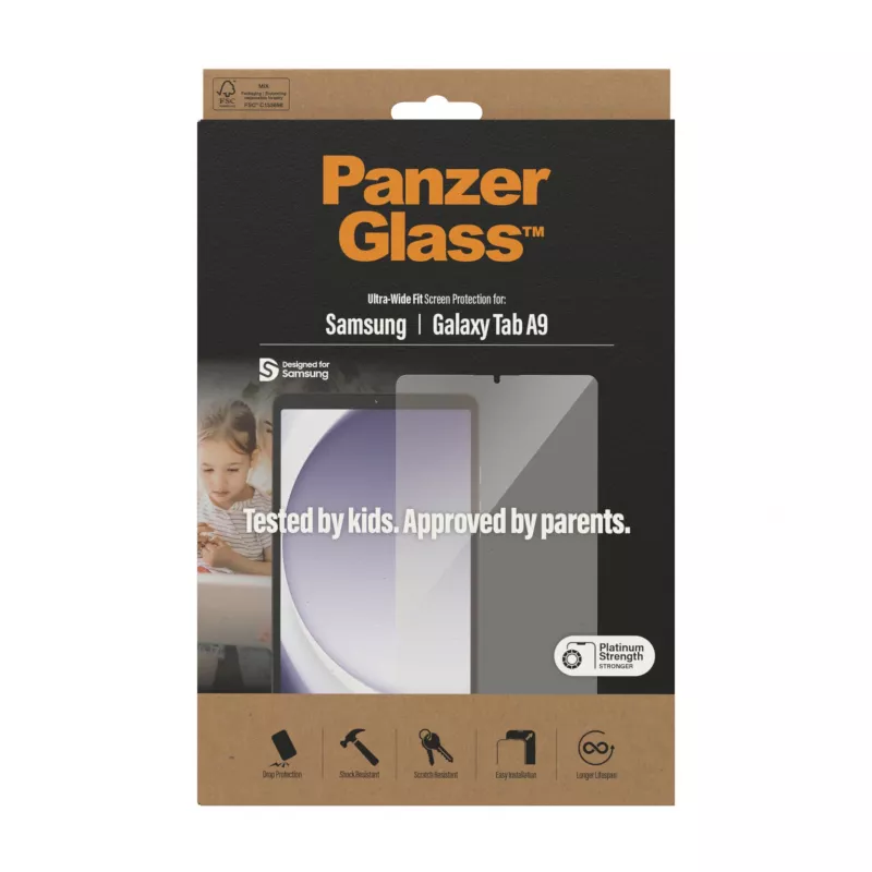 PanzerGlass ®️ Szkło ochronne Samsung Galaxy Tab A9 | Ultra-Wide Fit