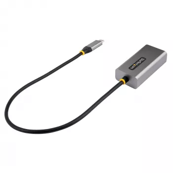 StarTech.com Adapter USB-C na Ethernet, Adapter sieciowy USB 3.0 na Gigabit Ethernet - 10/100/1000 Mbps, Adapter USB-C na RJ45 Ethernet (GbE), Wbudowany kabel 12 cali, Instalacja bez sterowników