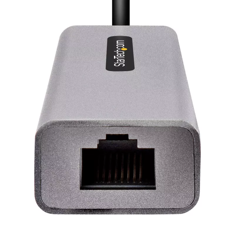 StarTech.com Adapter USB-C na Ethernet, Adapter sieciowy USB 3.0 na Gigabit Ethernet - 10/100/1000 Mbps, Adapter USB-C na RJ45 Ethernet (GbE), Wbudowany kabel 12 cali, Instalacja bez sterowników