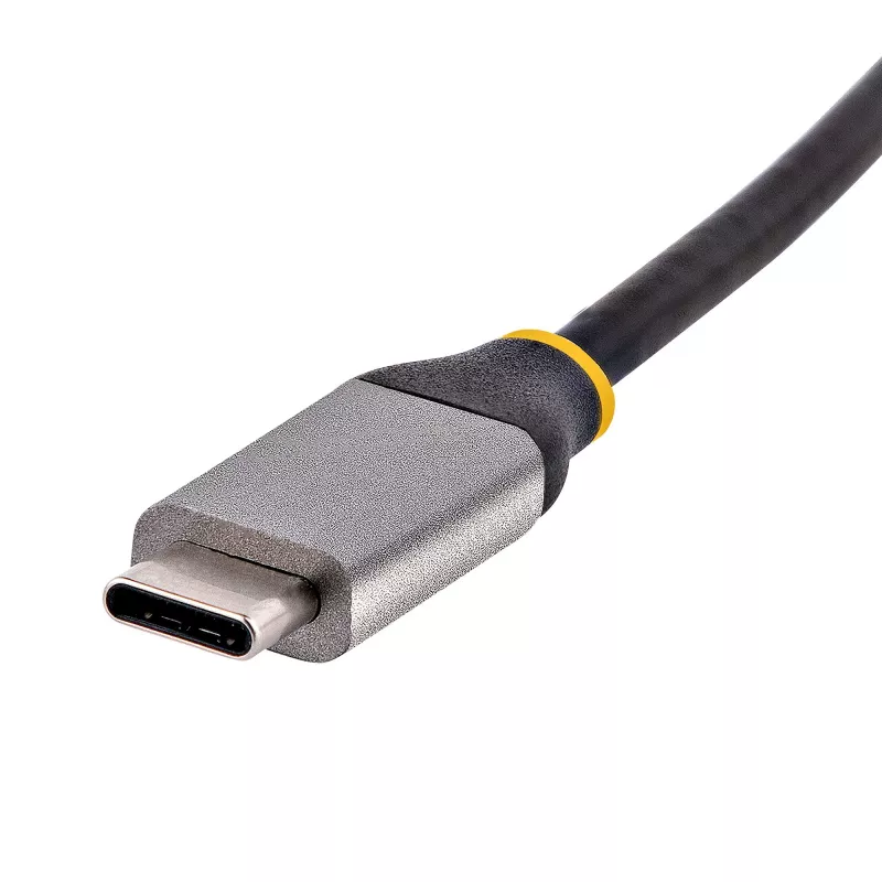 StarTech.com Adapter USB-C na Ethernet, Adapter sieciowy USB 3.0 na Gigabit Ethernet - 10/100/1000 Mbps, Adapter USB-C na RJ45 Ethernet (GbE), Wbudowany kabel 12 cali, Instalacja bez sterowników