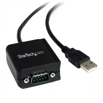 StarTech.com 2,5 m 1-portowy adapter FTDI USB na RS232 z izolacją optyczną, kabel USB na RS232 – TAA