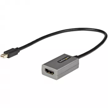 StarTech.com Mini DisplayPort do HDMI Adapter - mDP do HDMI Adapter Dongle - 1080p - Mini DisplayPort 1.2 do HDMI Monitor/Wyświetlacz - Mini DP do HDMI Konwerter Wideo - 12 cali długości dołączony kabel - Ulepszona wersja MDP2HDMI