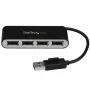 StarTech.com 4-portowy przenośny hub USB 2.0 z wbudowanym kablem