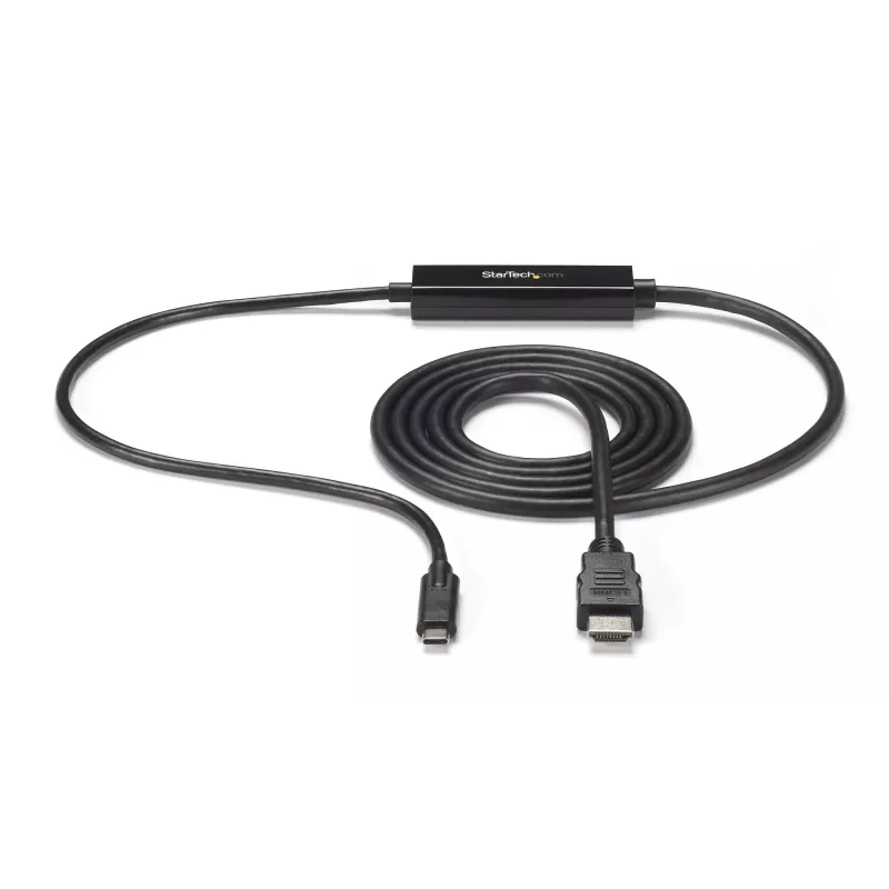 StarTech.com 6ft (2m) USB C na HDMI Przewód - 4K 30Hz USB Type-C na HDMI Konwerter Wideo Wyświetlacz - USB-C DP Alt Mode na HDMI adapter kablowy do Monitora - Thunderbolt Kompatybilny