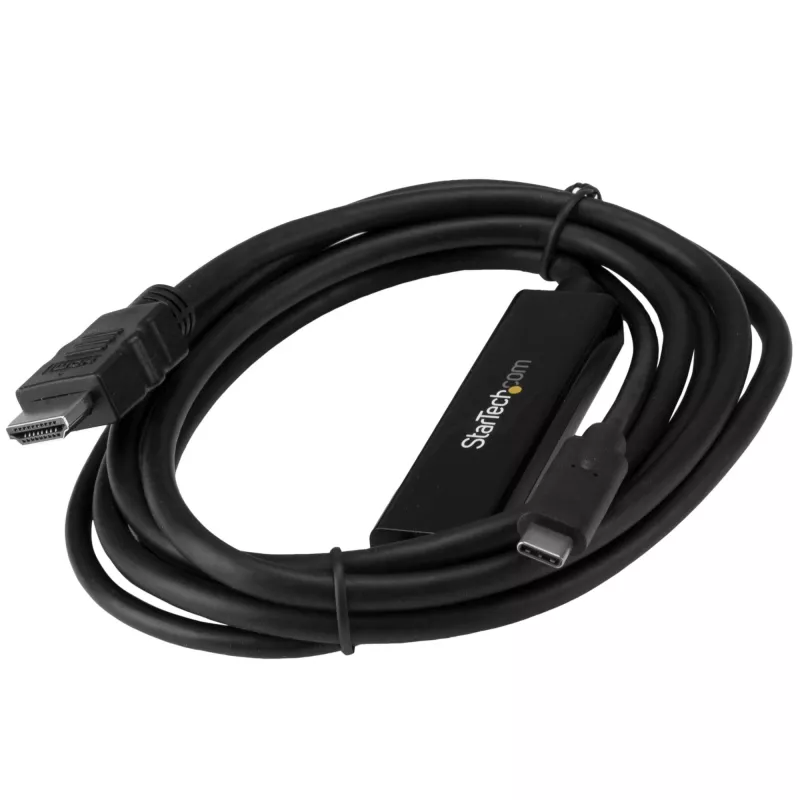 StarTech.com 6ft (2m) USB C na HDMI Przewód - 4K 30Hz USB Type-C na HDMI Konwerter Wideo Wyświetlacz - USB-C DP Alt Mode na HDMI adapter kablowy do Monitora - Thunderbolt Kompatybilny