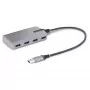 StarTech.com 4-portowy hub USB – USB 3.0 5 Gb/s, zasilany z magistrali, USB-A do 4x USB-A z opcjonalnym wejściem zasilania pomocniczego – przenośny hub USB do komputerów stacjonarnych/laptopów, kabel 30 cm, hub rozszerzający USB
