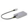StarTech.com 4-portowy hub USB – USB 3.0 5 Gb/s, zasilany z magistrali, USB-A do 4x USB-A z opcjonalnym wejściem zasilania pomocniczego – przenośny hub USB do komputerów stacjonarnych/laptopów, kabel 30 cm, hub rozszerzający USB