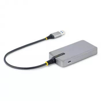 StarTech.com 4-portowy hub USB – USB 3.0 5 Gb/s, zasilany z magistrali, USB-A do 4x USB-A z opcjonalnym wejściem zasilania pomocniczego – przenośny hub USB do komputerów stacjonarnych/laptopów, kabel 30 cm, hub rozszerzający USB