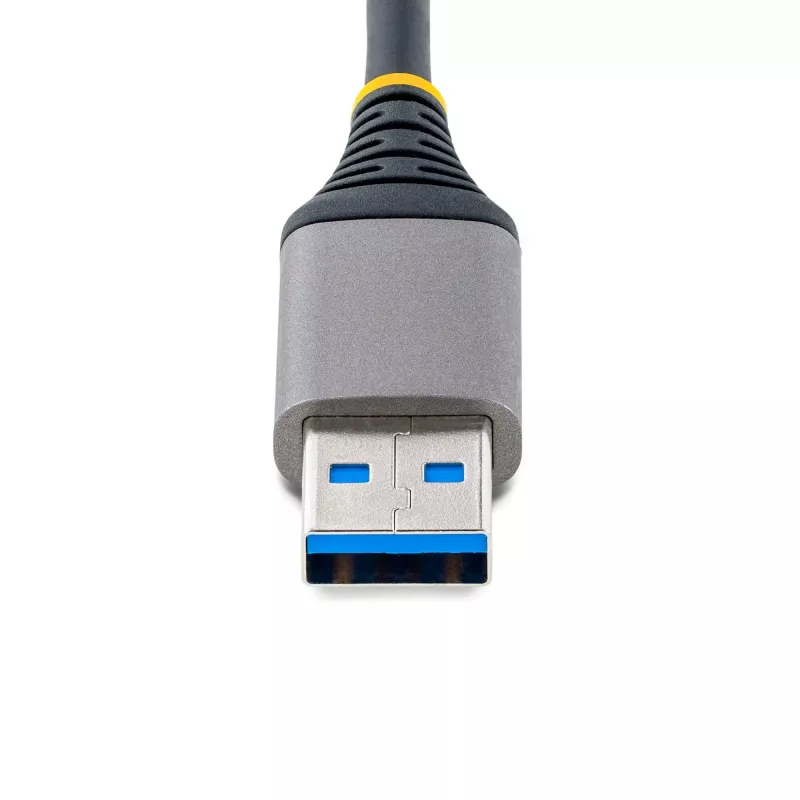 StarTech.com 4-portowy hub USB – USB 3.0 5 Gb/s, zasilany z magistrali, USB-A do 4x USB-A z opcjonalnym wejściem zasilania pomocniczego – przenośny hub USB do komputerów stacjonarnych/laptopów, kabel 30 cm, hub rozszerzający USB