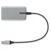 StarTech.com 4-portowy hub USB – USB 3.0 5 Gb/s, zasilany z magistrali, USB-A do 4x USB-A z opcjonalnym wejściem zasilania pomocniczego – przenośny hub USB do komputerów stacjonarnych/laptopów, kabel 30 cm, hub rozszerzający USB