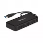 StarTech.com USB 3.0 Mini Dock - stacja dokująca z dwoma monitorami USB-A z DisplayPort 4K 60Hz i Gigabit Ethernet - kabel 30 cm - przenośny adapter do laptopa USB 3.1 Gen 1 Type-A