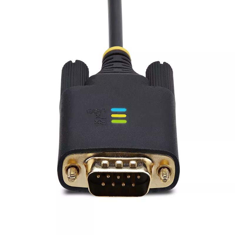 StarTech.com 10ft (3m) adapter kablowya USB na szeregowy, zachowanie COM, wymienne śruby/nakrętki, USB-A na DB9 RS232, układ FTDI, ochrona ESD, Windows/macOS/Linux