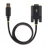 StarTech.com 10ft (3m) adapter kablowya USB na szeregowy, zachowanie COM, wymienne śruby/nakrętki, USB-A na DB9 RS232, układ FTDI, ochrona ESD, Windows/macOS/Linux