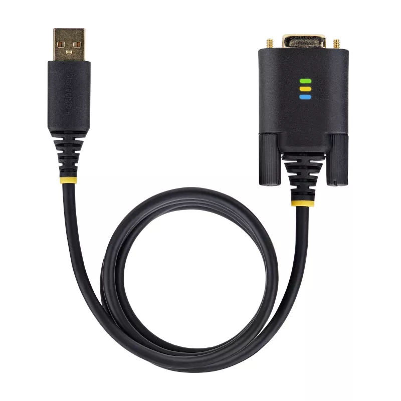 StarTech.com 10ft (3m) adapter kablowya USB na szeregowy, zachowanie COM, wymienne śruby/nakrętki, USB-A na DB9 RS232, układ FTDI, ochrona ESD, Windows/macOS/Linux