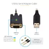 StarTech.com 10ft (3m) adapter kablowya USB na szeregowy, zachowanie COM, wymienne śruby/nakrętki, USB-A na DB9 RS232, układ FTDI, ochrona ESD, Windows/macOS/Linux
