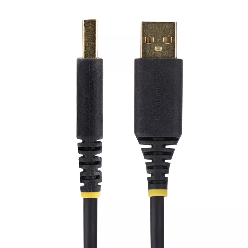 StarTech.com 3ft (1m) adapter kablowya USB na szeregowy null modem, wymienne śruby/nakrętki DB9, zachowanie COM, USB-A na RS232, FTDI, ochrona ESD poziomu 4, Windows/macOS/ChromeOS/Linux – wytrzymała konstrukcja TPE