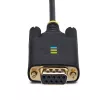 StarTech.com 3ft (1m) adapter kablowya USB na szeregowy null modem, wymienne śruby/nakrętki DB9, zachowanie COM, USB-A na RS232, FTDI, ochrona ESD poziomu 4, Windows/macOS/ChromeOS/Linux – wytrzymała konstrukcja TPE