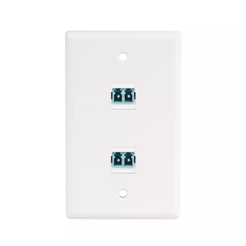 StarTech.com LC to LC Coupler, LC Fiber Coupler, LC/UPC Keystone Jack, Duplex Fiber Optic LC Keystone Coupler for Patch Panel
