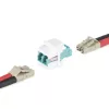 StarTech.com LC to LC Coupler, LC Fiber Coupler, LC/UPC Keystone Jack, Duplex Fiber Optic LC Keystone Coupler for Patch Panel