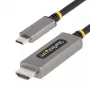 Kabel przejściówki StarTech.com USB-C na HDMI, 10 stóp (3 m), 8K 60 Hz, 4K 144 Hz, HDR10, kabel konwertera wideo USB Type-C na HDMI 2.1, kompatybilny z USB-C DP Alt Mode/USB4/Thunderbolt 3/4 – laptop z USB-C do monitora HDMI
