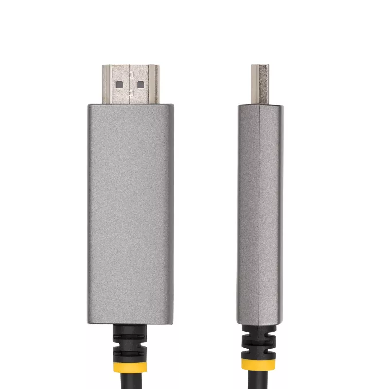 Kabel przejściówki StarTech.com USB-C na HDMI, 10 stóp (3 m), 8K 60 Hz, 4K 144 Hz, HDR10, kabel konwertera wideo USB Type-C na HDMI 2.1, kompatybilny z USB-C DP Alt Mode/USB4/Thunderbolt 3/4 – laptop z USB-C do monitora HDMI