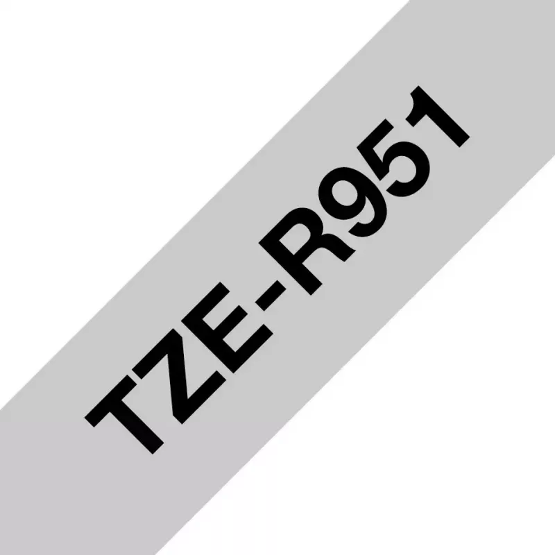 Taśma do etykietowania Brother TZE-R951 Czarny na srebrnym