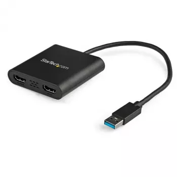 StarTech.com Adapter USB 3.0 do dwóch HDMI, Konwerter monitora USB na 2x HDMI dla Windows (brak wsparcia dla macOS/ChromeOS/Linux) - TAA
