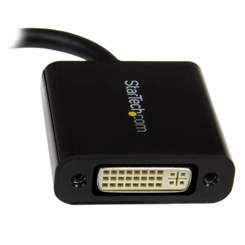 StarTech.com Przejściówka Mini DisplayPort na DVI — Konwerter Mini DP na DVI-D — Wideo 1080p — mDP lub Thunderbolt 1/2 Mac/PC na monitor DVI — Kompaktowy adapter mDP 1.2 na DVI Single-Link