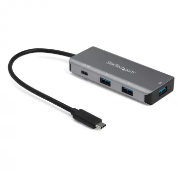 StarTech.com 4-portowy hub USB-C (10 Gb/s) na 3x USB-A i 1x USB-C – ładowanie passthrough Power Delivery 100 W – przenośny adapter USB 3.1 Gen 2/USB 3.2 Gen 2 Type-C do laptopa – współpracuje z TB3~4-portowy hub USB-C (10 Gb/s) na 3x USB-A i 1x USB-C – ładowanie passthrough Power Delivery 100 W – przenośny adapter USB 3.2 Gen 2 Type-C do laptopa – współpracuje z TB3