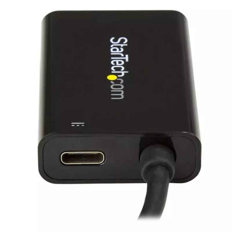 StarTech.com Adapter USB C do HDMI 2.0 z Power Delivery - 4K 60Hz USB Type-C do HDMI Konwerter Wideo Wyświetlacza - Port Przelotowego Ładowania PD 60 W - Kompatybilny z Thunderbolt 3 - Czarny
