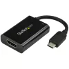 StarTech.com Adapter USB C do HDMI 2.0 z Power Delivery - 4K 60Hz USB Type-C do HDMI Konwerter Wideo Wyświetlacza - Port Przelotowego Ładowania PD 60 W - Kompatybilny z Thunderbolt 3 - Czarny