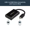 StarTech.com Adapter USB C do HDMI 2.0 z Power Delivery - 4K 60Hz USB Type-C do HDMI Konwerter Wideo Wyświetlacza - Port Przelotowego Ładowania PD 60 W - Kompatybilny z Thunderbolt 3 - Czarny