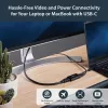 StarTech.com Adapter USB C do HDMI 2.0 z Power Delivery - 4K 60Hz USB Type-C do HDMI Konwerter Wideo Wyświetlacza - Port Przelotowego Ładowania PD 60 W - Kompatybilny z Thunderbolt 3 - Czarny