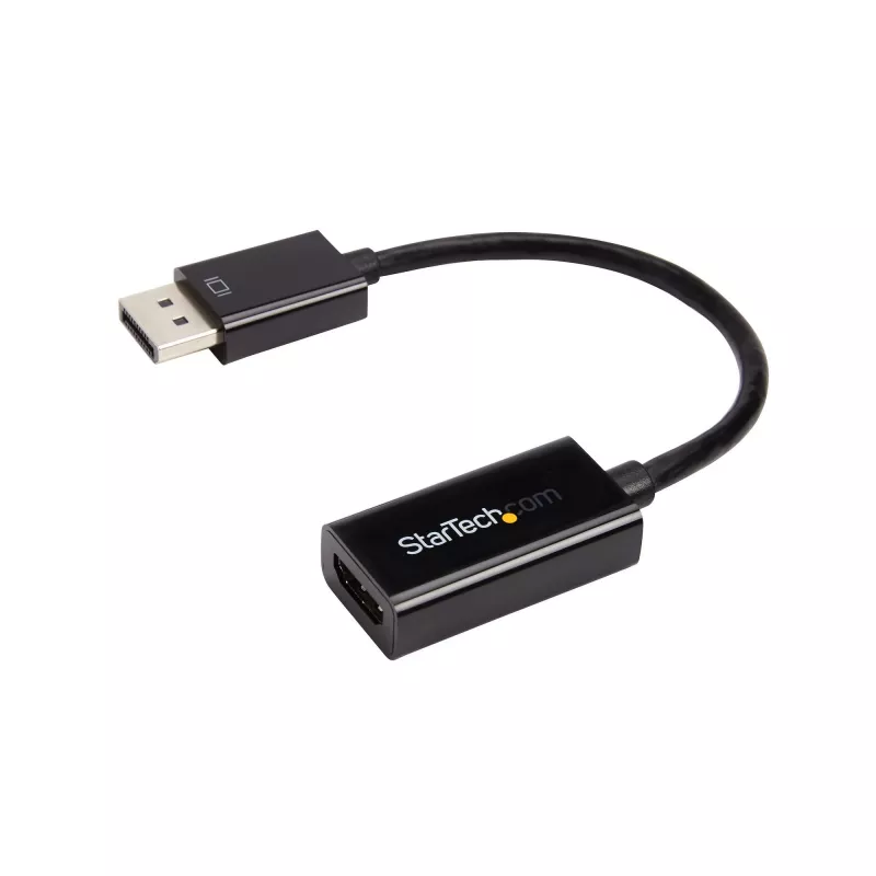 StarTech.com DisplayPort do HDMI Adapter - Aktywny konwerter wideo DisplayPort 4K 30Hz na HDMI - DP do HDMI Monitor/Telewizor/Wyświetlacz Adapter Kabel Dongle - Ultra HD DP 1.2 do HDMI 1.4 Adapter