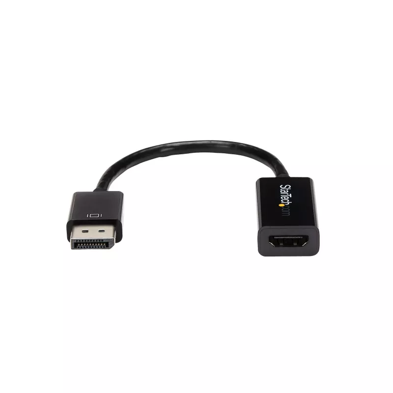 StarTech.com DisplayPort do HDMI Adapter - Aktywny konwerter wideo DisplayPort 4K 30Hz na HDMI - DP do HDMI Monitor/Telewizor/Wyświetlacz Adapter Kabel Dongle - Ultra HD DP 1.2 do HDMI 1.4 Adapter