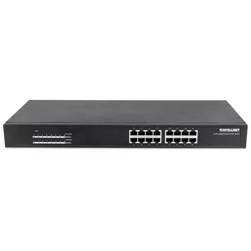 Przełącznik niezarządzalny Intellinet 16-portowy Gigabit Ethernet PoE+