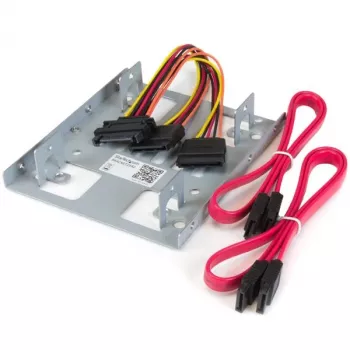 StarTech.com Podwójny uchwyt do montażu dysków HDD 2,5 cala w zatoce 3,5 cala dla dysków SATA — Uchwyt na 2 dyski 2,5 cala do zatoki 3,5 cala