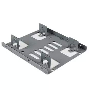 StarTech.com Podwójny uchwyt do montażu dysków HDD 2,5 cala w zatoce 3,5 cala dla dysków SATA — Uchwyt na 2 dyski 2,5 cala do zatoki 3,5 cala
