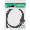 Kabel zasilający InLine, wtyk Euro / wtyk Euro8, czarny, 1.5 m
