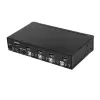 StarTech.com 4-portowy przełącznik KVM DisplayPort - 4K 60Hz - Pojedynczy wyświetlacz - Dwuwejściowy przełącznik KVM UHD DP 1.2 USB ze zintegrowanym hubem USB 2.0 i dźwiękiem - Dell, HP, Apple, Lenovo - zgodny z TAA